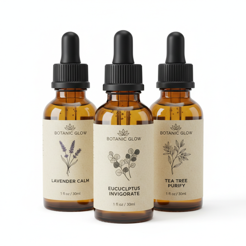 Aromatherapy Essential Oil Set - Lavender, Eucalyptus & Lemon (Pack of 3)